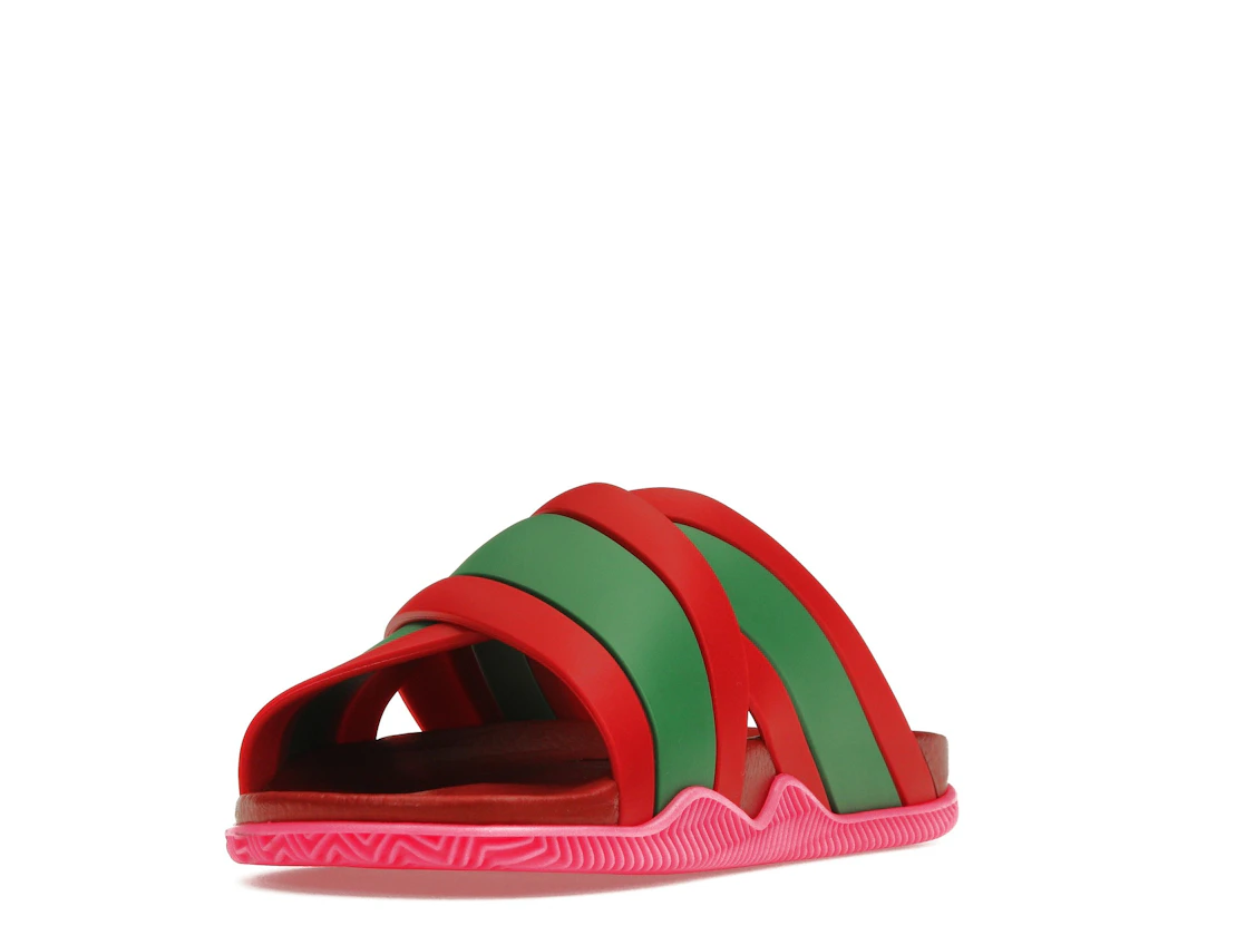 Vue 13 de Gucci Web Slide Pink Rubber 