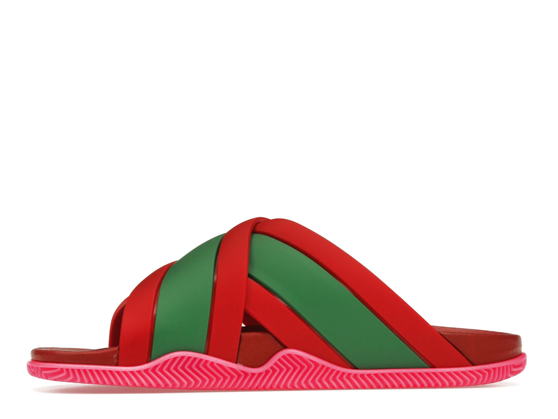 Vue 18 de Gucci Web Slide Pink Rubber 