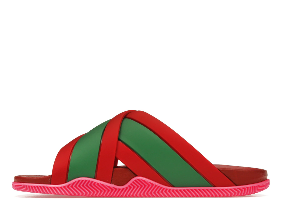 Vue 19 de Gucci Web Slide Pink Rubber 
