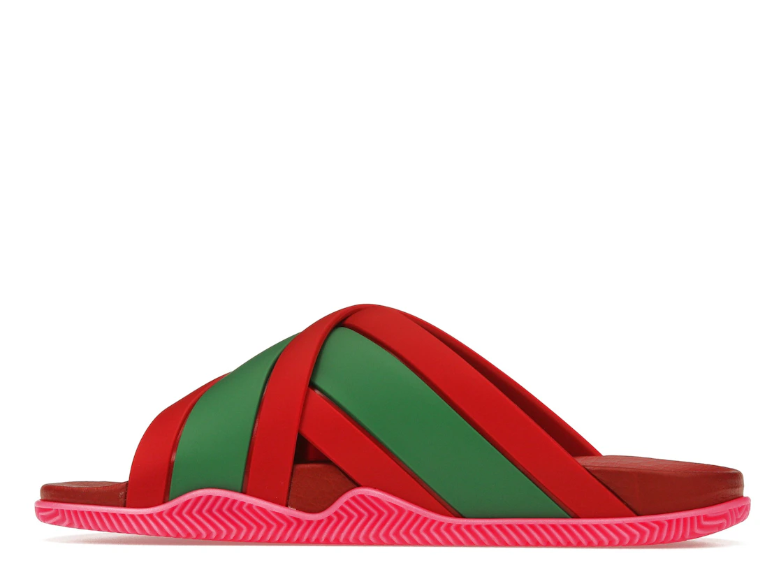 Vue 20 de Gucci Web Slide Pink Rubber 