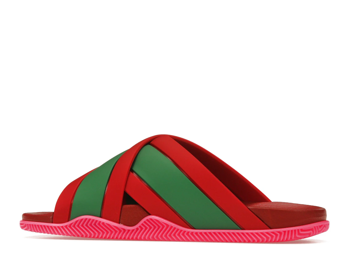 Vue 21 de Gucci Web Slide Pink Rubber 