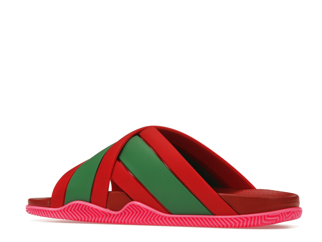 Vue 22 de Gucci Web Slide Pink Rubber 