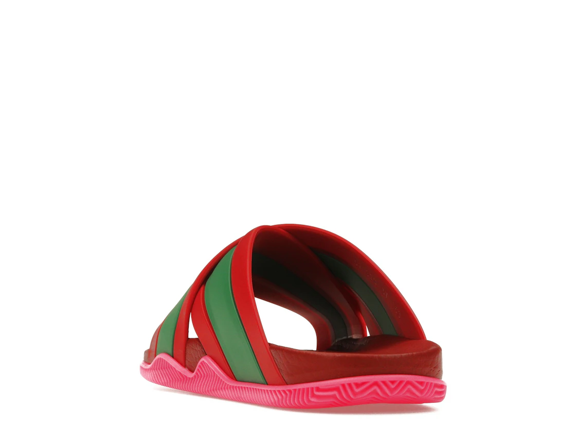 Vue 26 de Gucci Web Slide Pink Rubber 