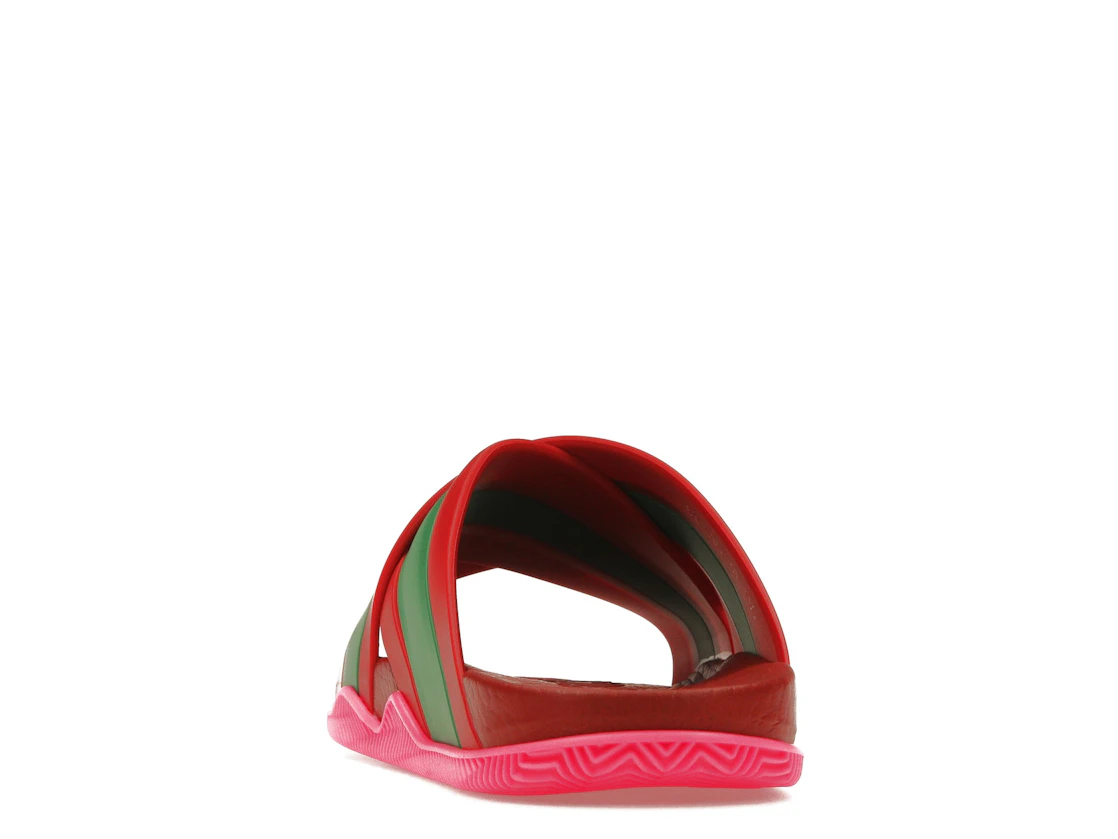 Vue 27 de Gucci Web Slide Pink Rubber 