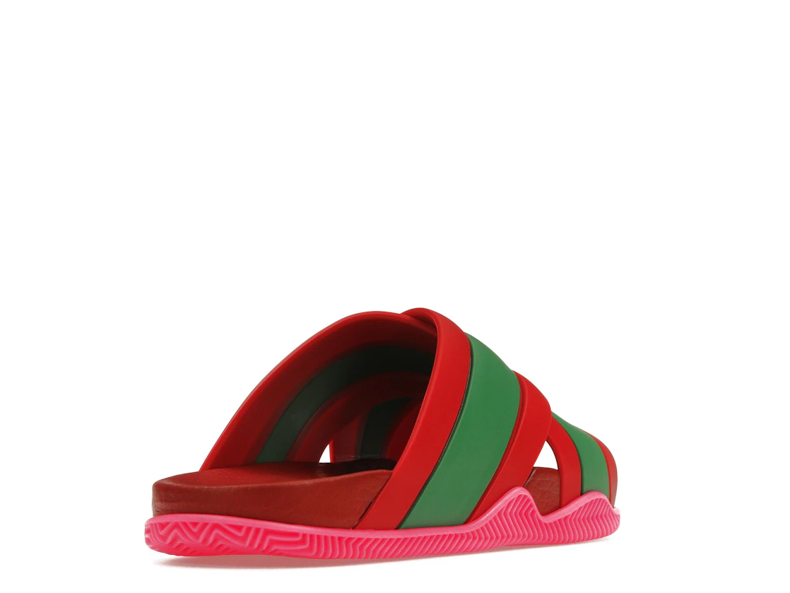 Vue 31 de Gucci Web Slide Pink Rubber 