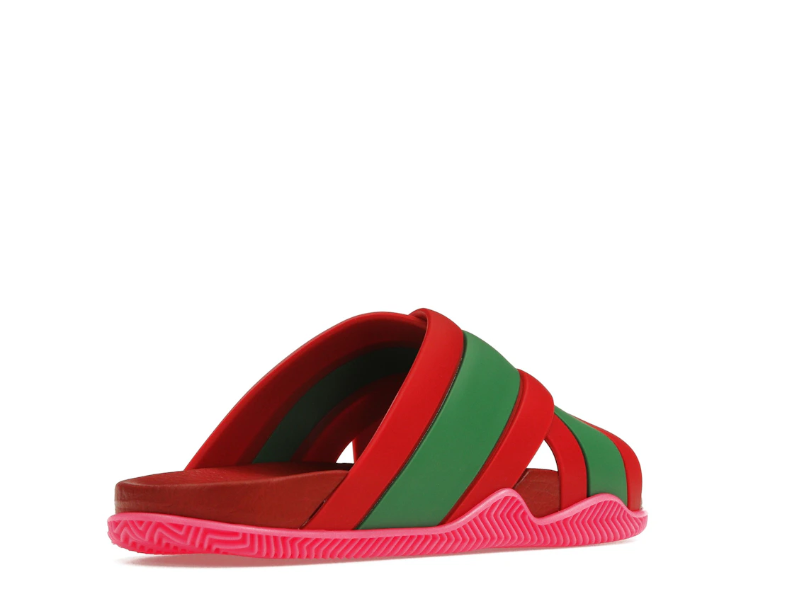 Vue 32 de Gucci Web Slide Pink Rubber 