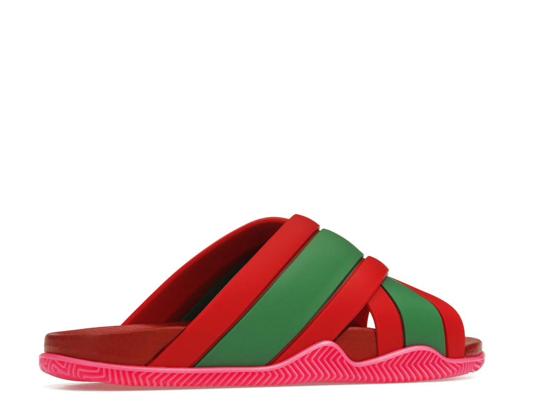 Vue 34 de Gucci Web Slide Pink Rubber 