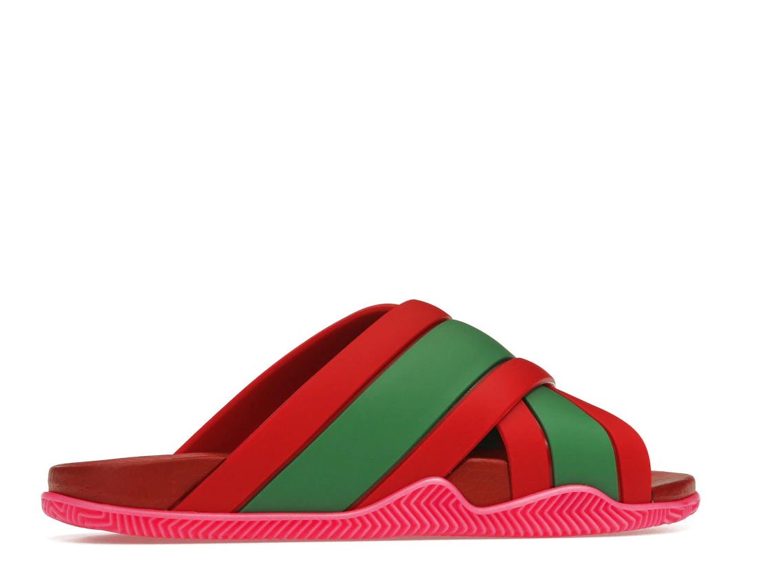 Vue 35 de Gucci Web Slide Pink Rubber 