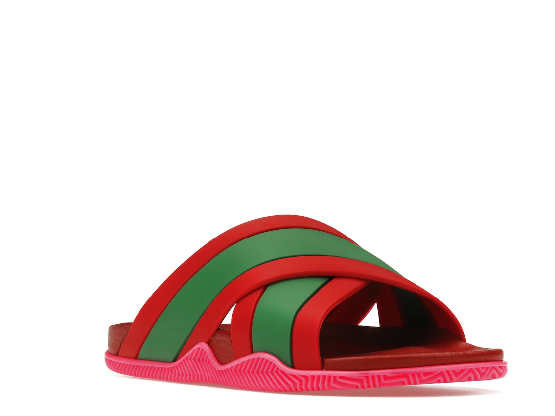 Vue 6 de Gucci Web Slide Pink Rubber 