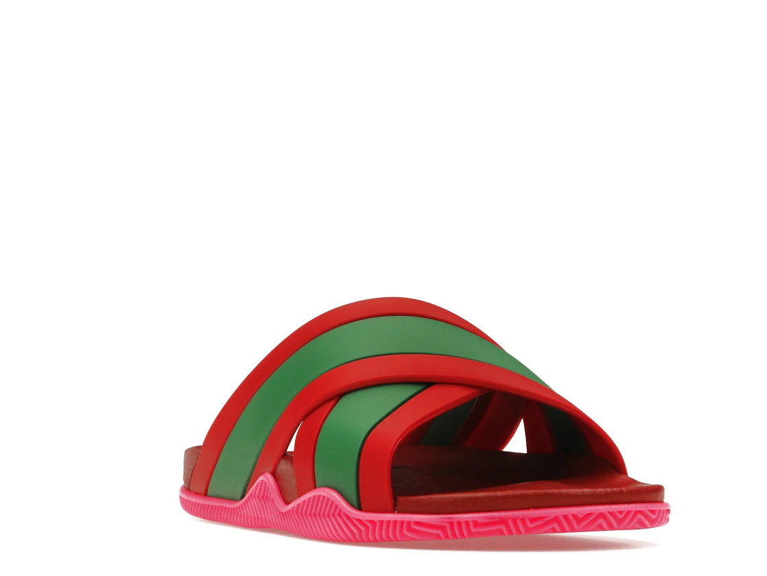 Vue 7 de Gucci Web Slide Pink Rubber 