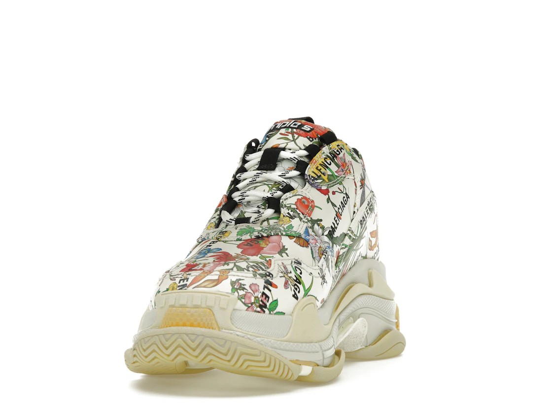 Vue 12 de Gucci x Balenciaga The Hacker Project Triple S  Flora Print