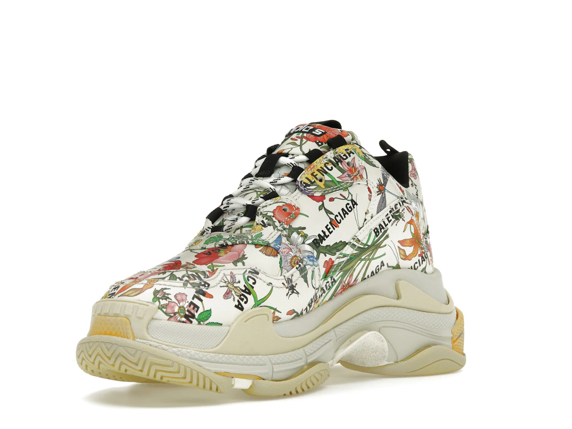 Vue 14 de Gucci x Balenciaga The Hacker Project Triple S  Flora Print