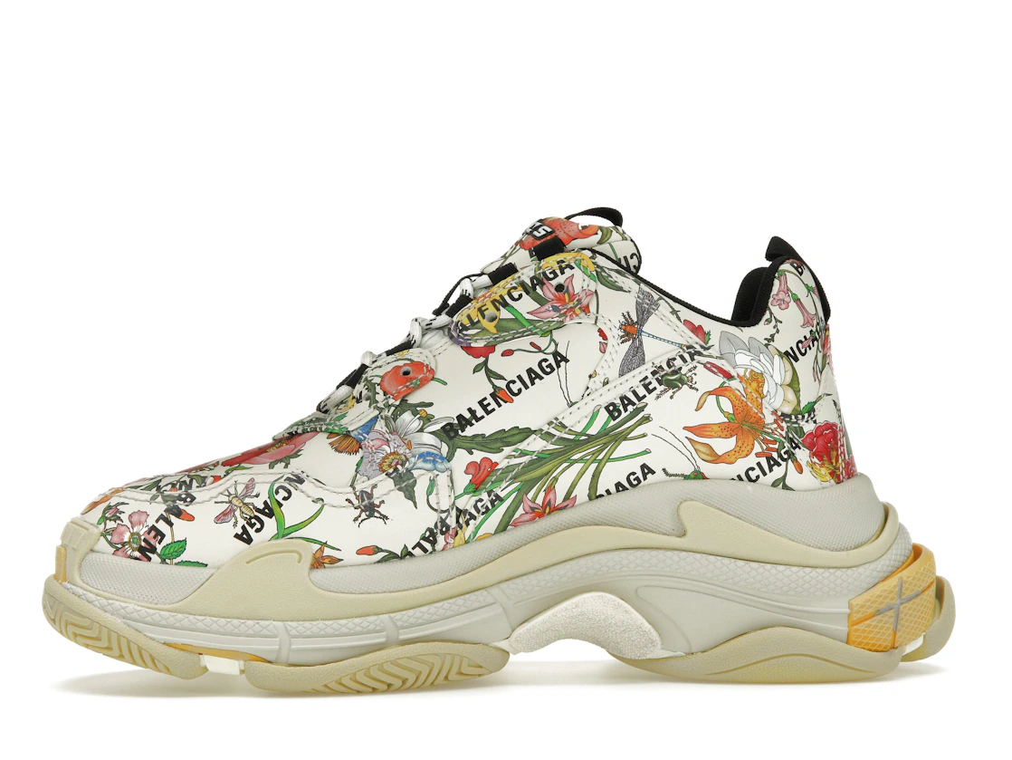 Vue 18 de Gucci x Balenciaga The Hacker Project Triple S  Flora Print
