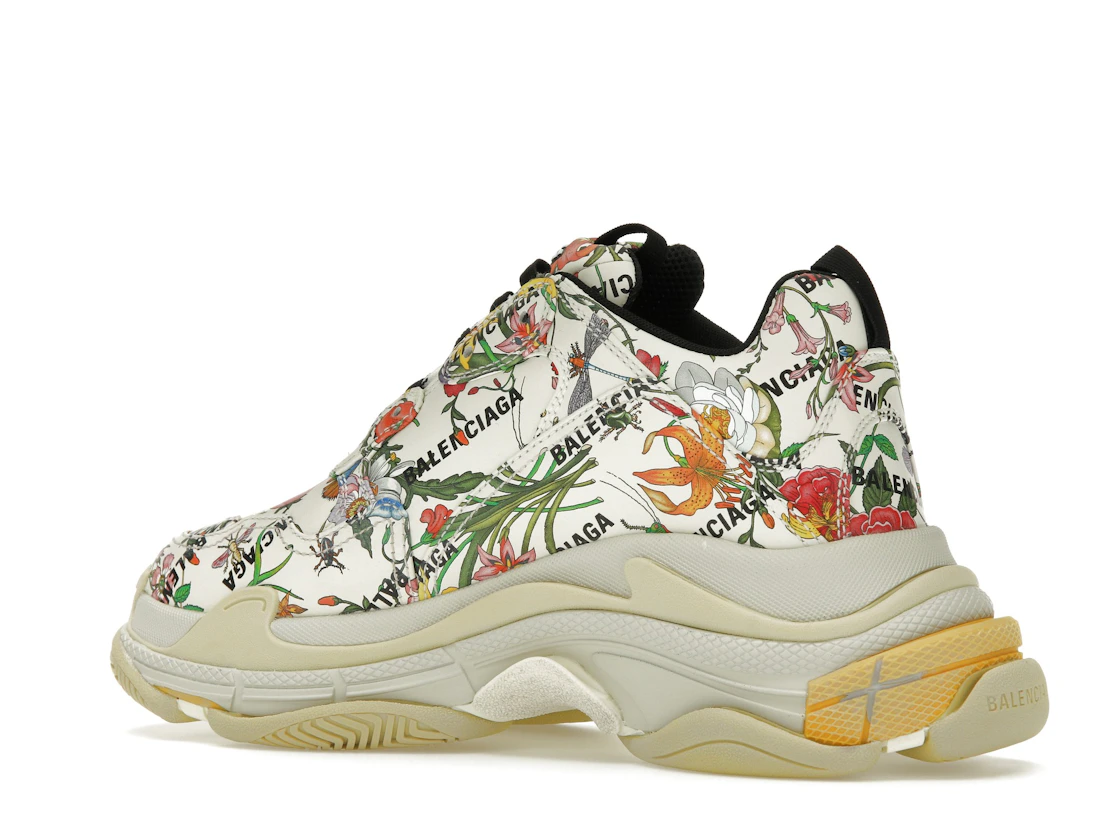 Vue 22 de Gucci x Balenciaga The Hacker Project Triple S  Flora Print