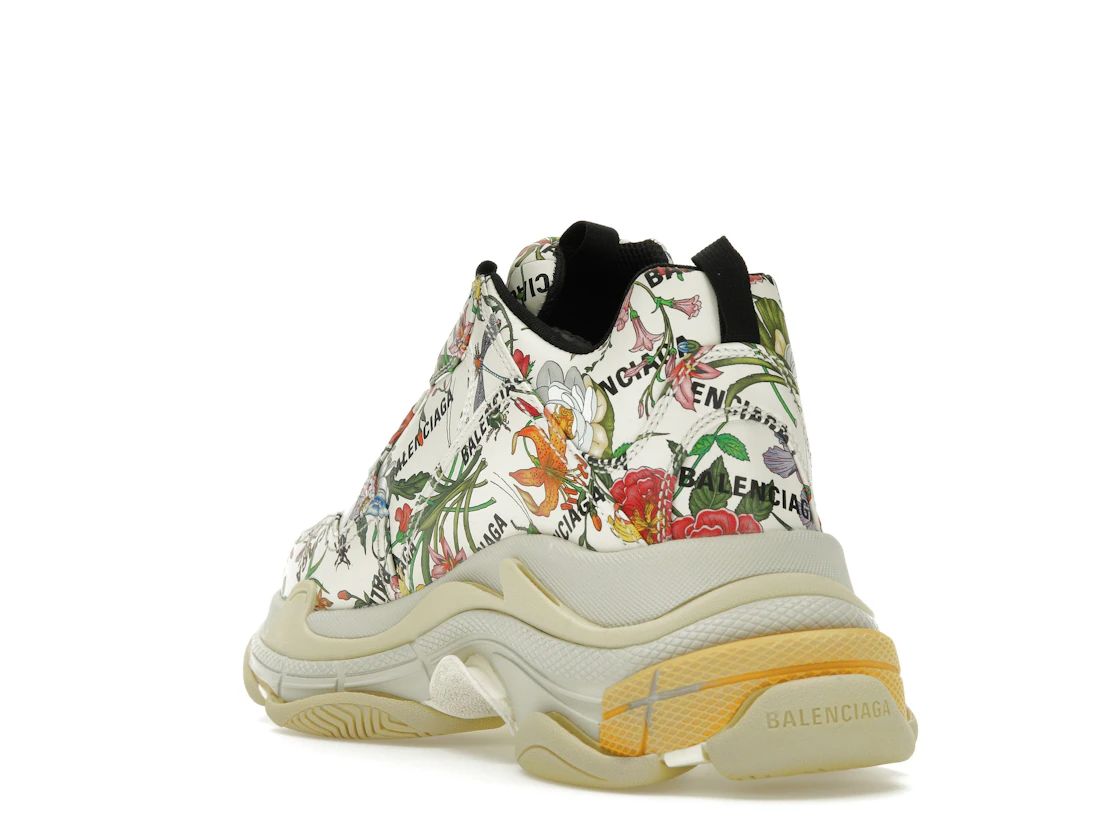 Vue 25 de Gucci x Balenciaga The Hacker Project Triple S  Flora Print
