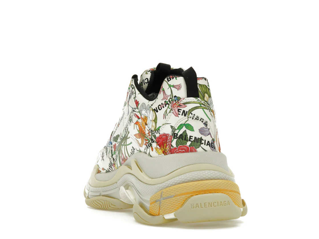 Vue 26 de Gucci x Balenciaga The Hacker Project Triple S  Flora Print