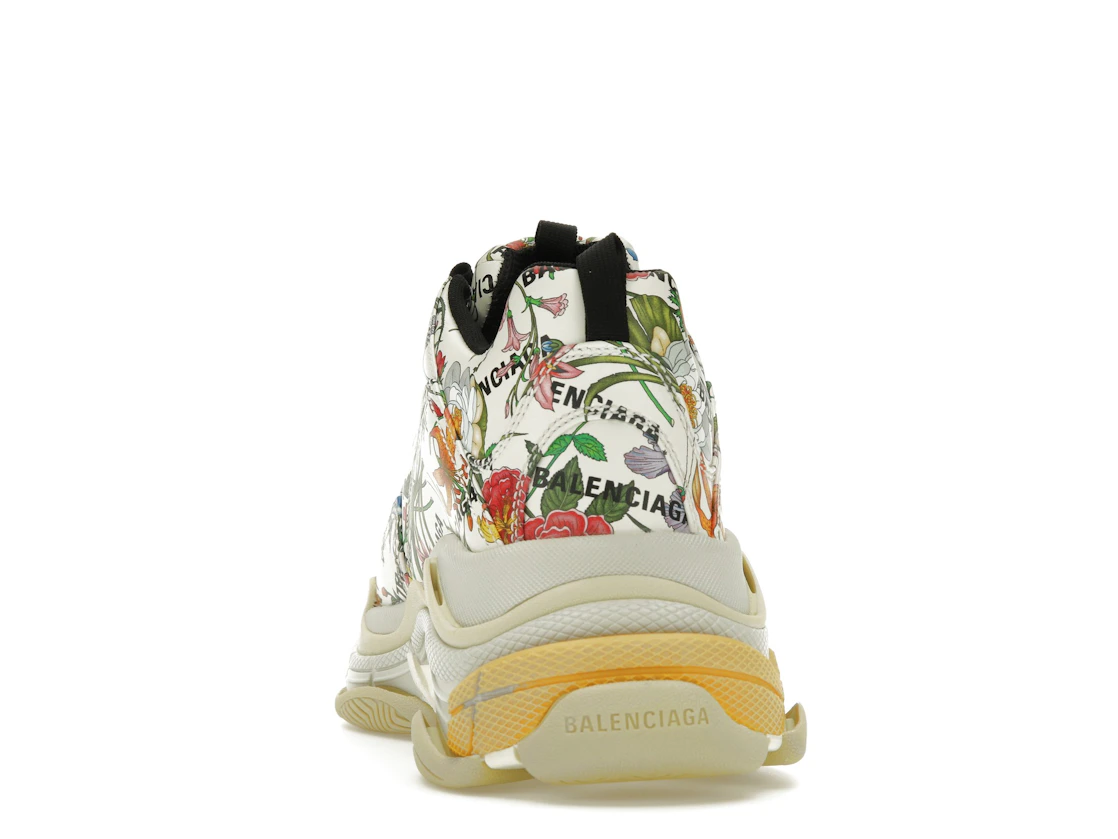 Vue 27 de Gucci x Balenciaga The Hacker Project Triple S  Flora Print