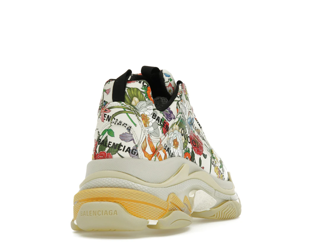 Vue 30 de Gucci x Balenciaga The Hacker Project Triple S  Flora Print
