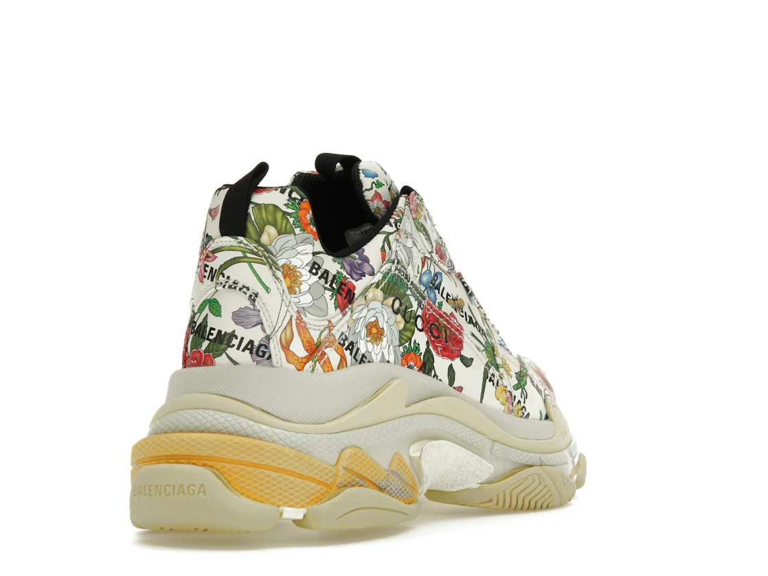 Vue 31 de Gucci x Balenciaga The Hacker Project Triple S  Flora Print