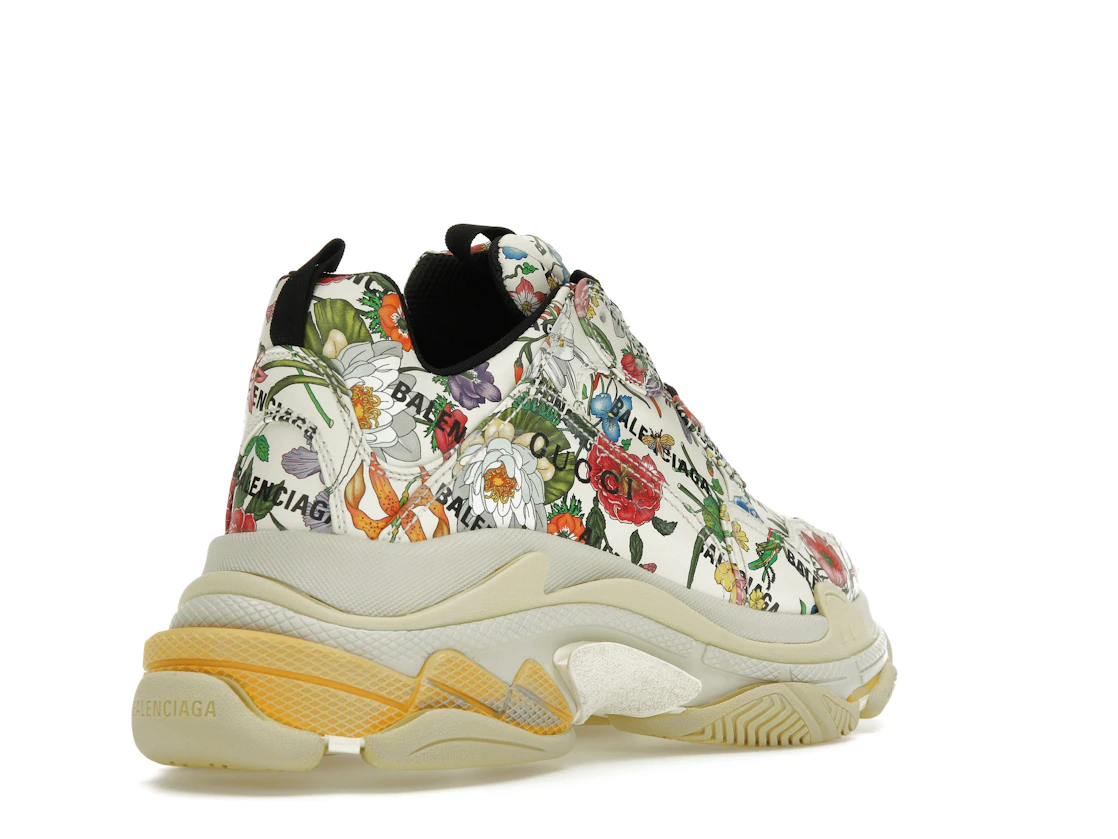 Vue 32 de Gucci x Balenciaga The Hacker Project Triple S  Flora Print