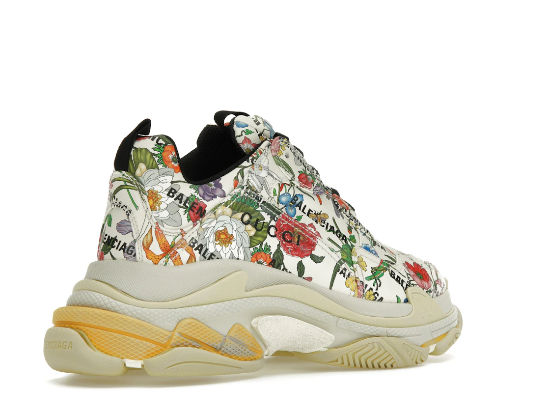 Vue 33 de Gucci x Balenciaga The Hacker Project Triple S  Flora Print