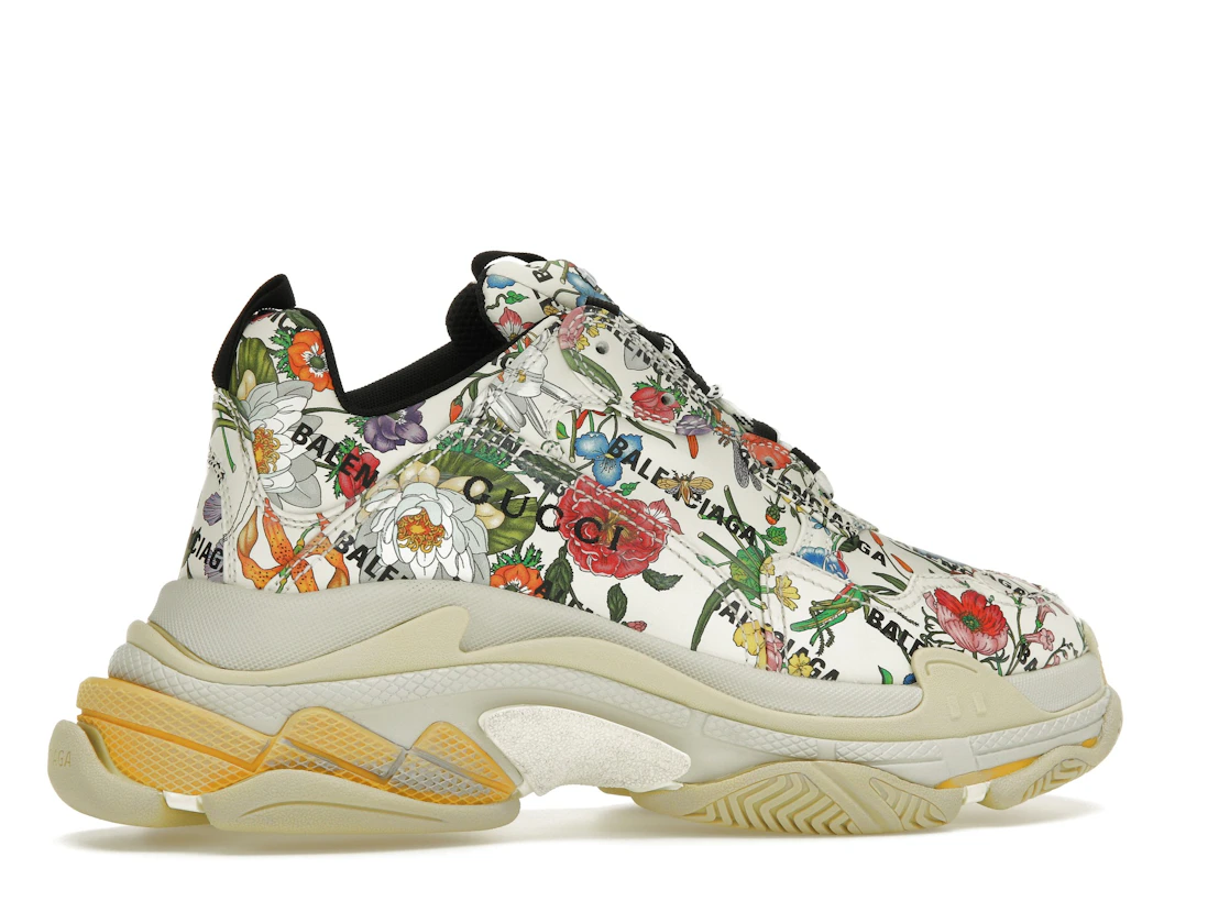 Vue 35 de Gucci x Balenciaga The Hacker Project Triple S  Flora Print