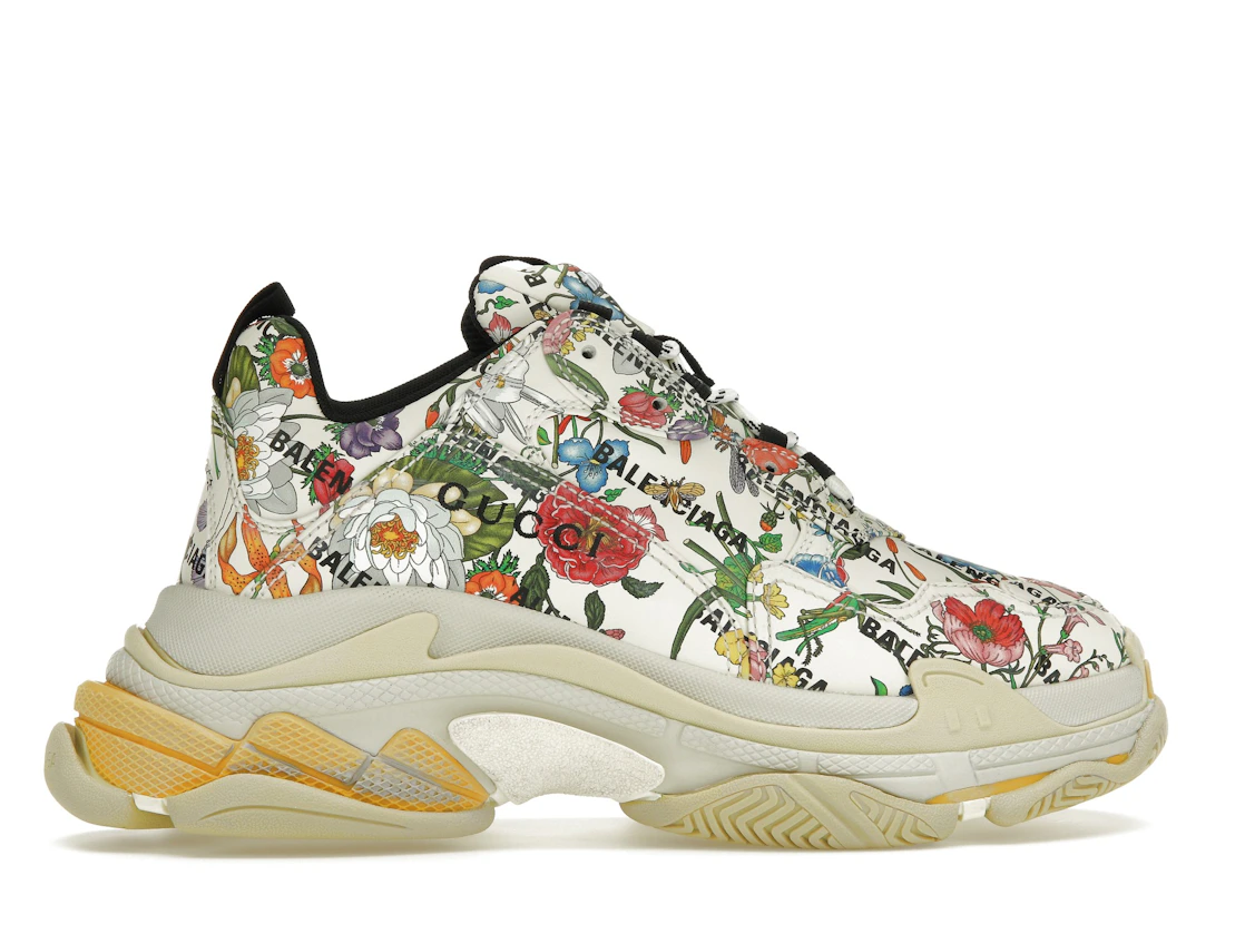 Vue 36 de Gucci x Balenciaga The Hacker Project Triple S  Flora Print