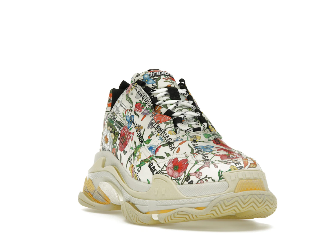 Vue 7 de Gucci x Balenciaga The Hacker Project Triple S  Flora Print