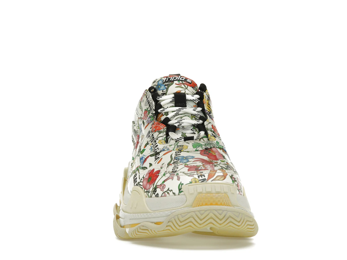 Vue 9 de Gucci x Balenciaga The Hacker Project Triple S  Flora Print