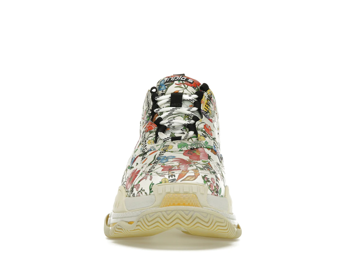 Vue 10 de Gucci x Balenciaga The Hacker Project Triple S  Flora Print