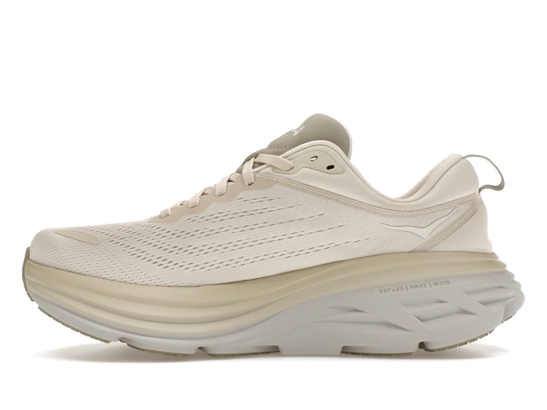Vue 19 de Hoka One One Bondi 8 Oat Milk Barley