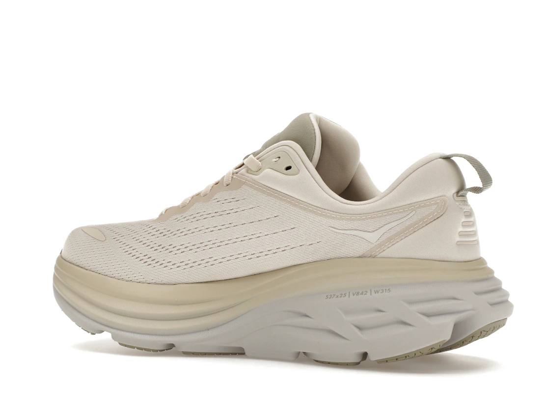 Vue 22 de Hoka One One Bondi 8 Oat Milk Barley