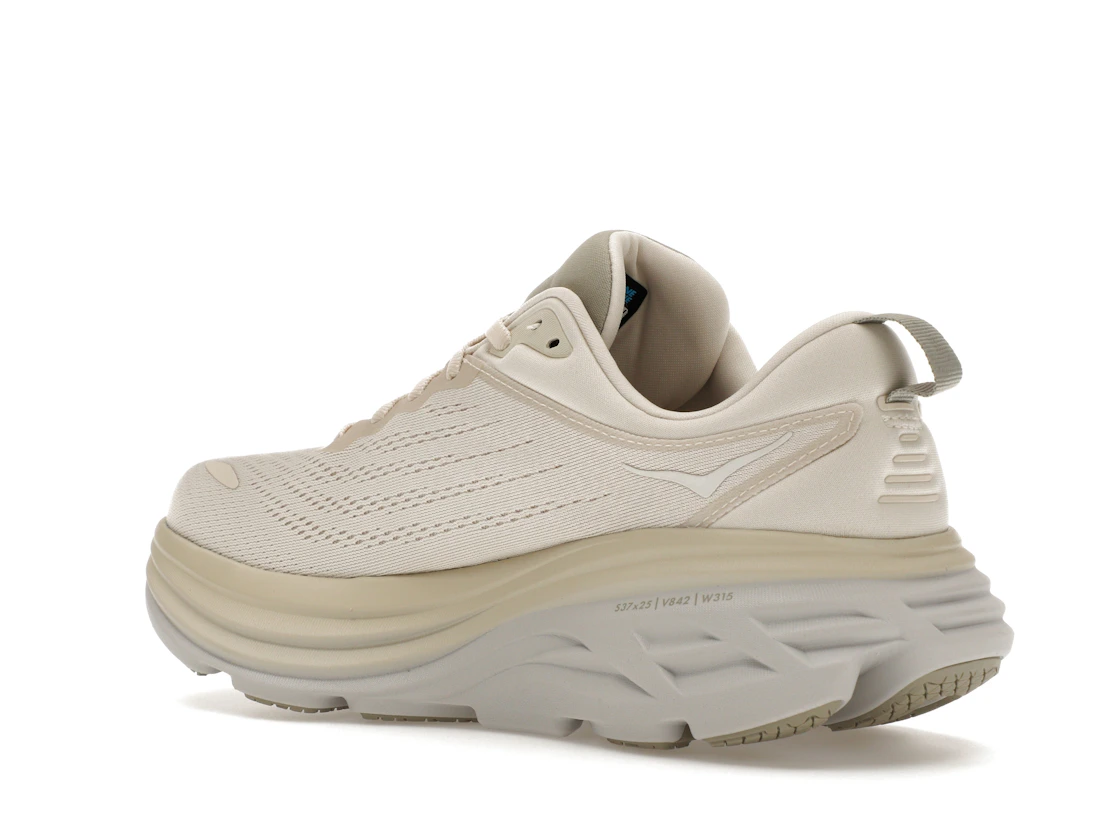 Vue 23 de Hoka One One Bondi 8 Oat Milk Barley