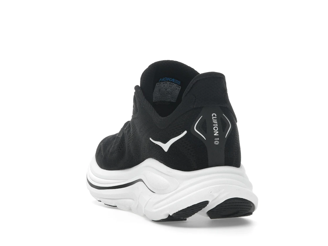 Vue 26 de Hoka One One Clifton 10 Black White