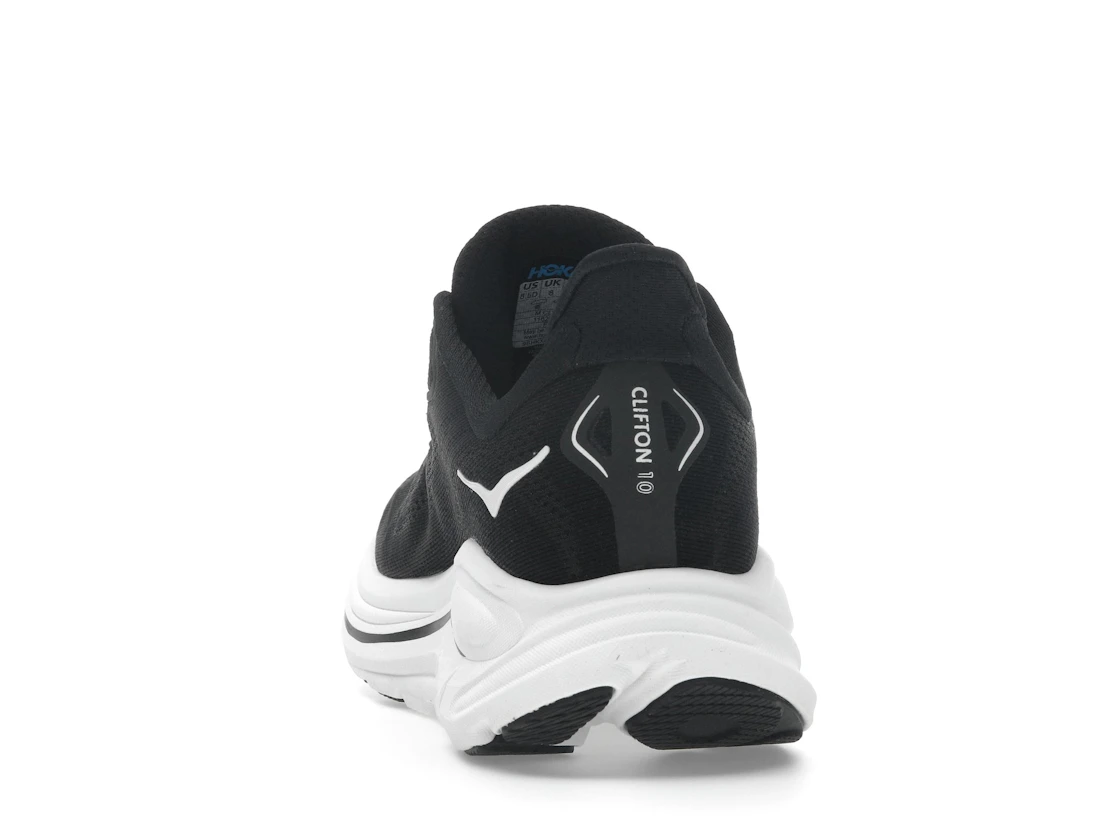 Vue 27 de Hoka One One Clifton 10 Black White