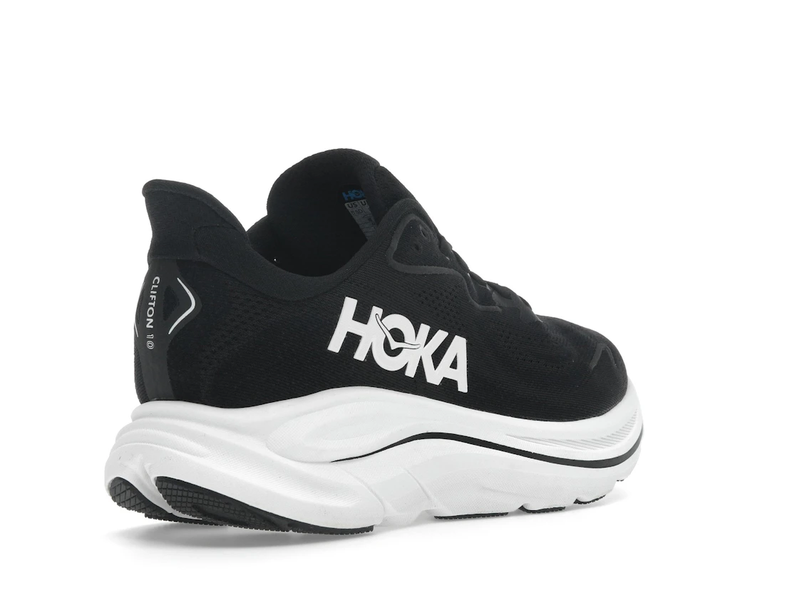 Vue 32 de Hoka One One Clifton 10 Black White