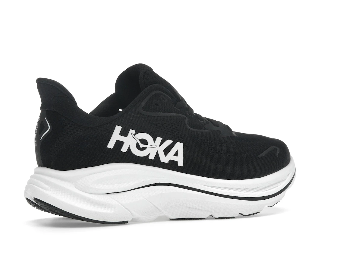 Vue 34 de Hoka One One Clifton 10 Black White