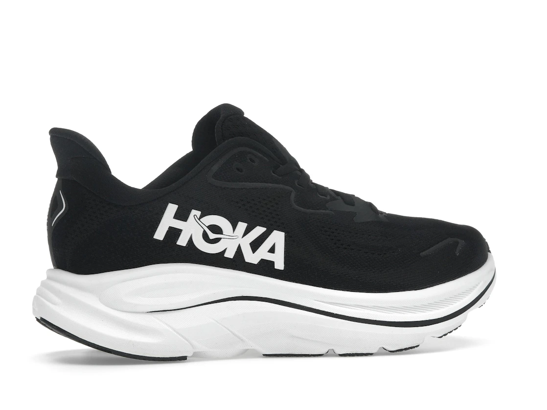 Vue 35 de Hoka One One Clifton 10 Black White