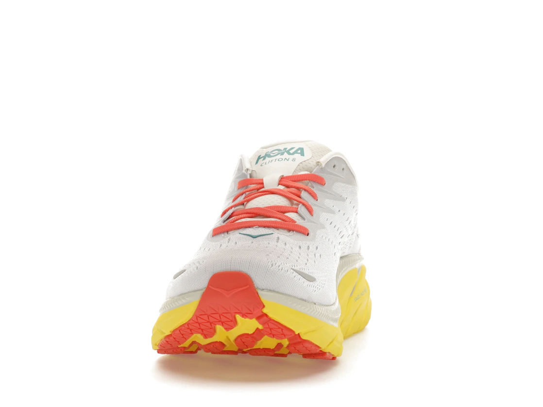 Vue 11 de Hoka One One Clifton 8 Blanc De Blanc Illuminating Yellow