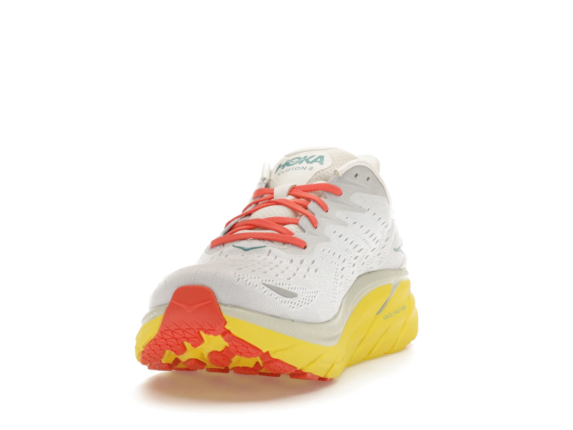 Vue 12 de Hoka One One Clifton 8 Blanc De Blanc Illuminating Yellow