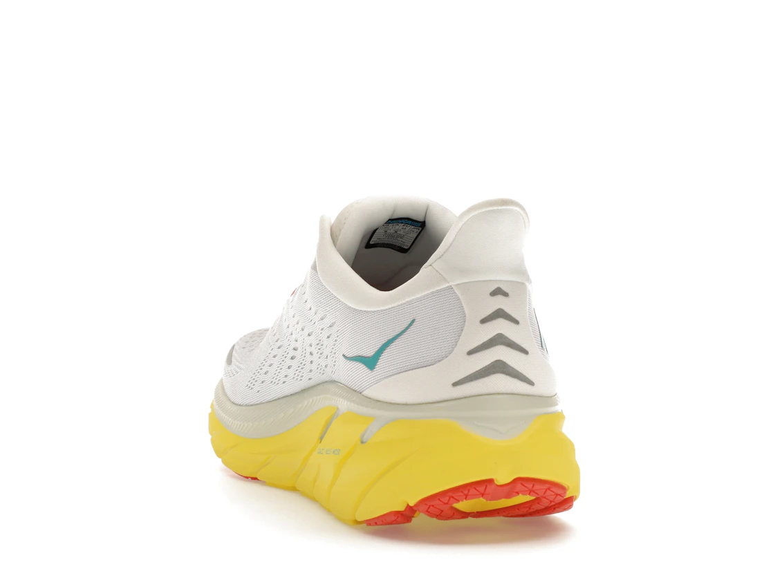 Vue 26 de Hoka One One Clifton 8 Blanc De Blanc Illuminating Yellow