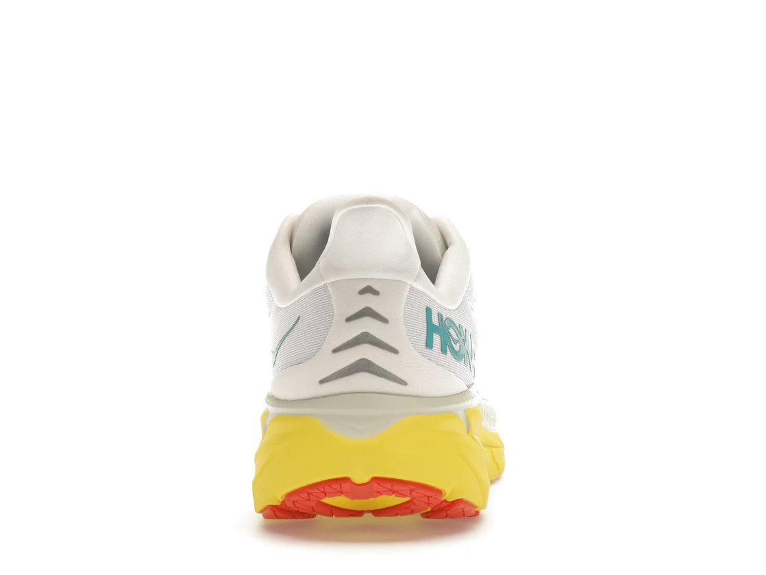 Vue 28 de Hoka One One Clifton 8 Blanc De Blanc Illuminating Yellow