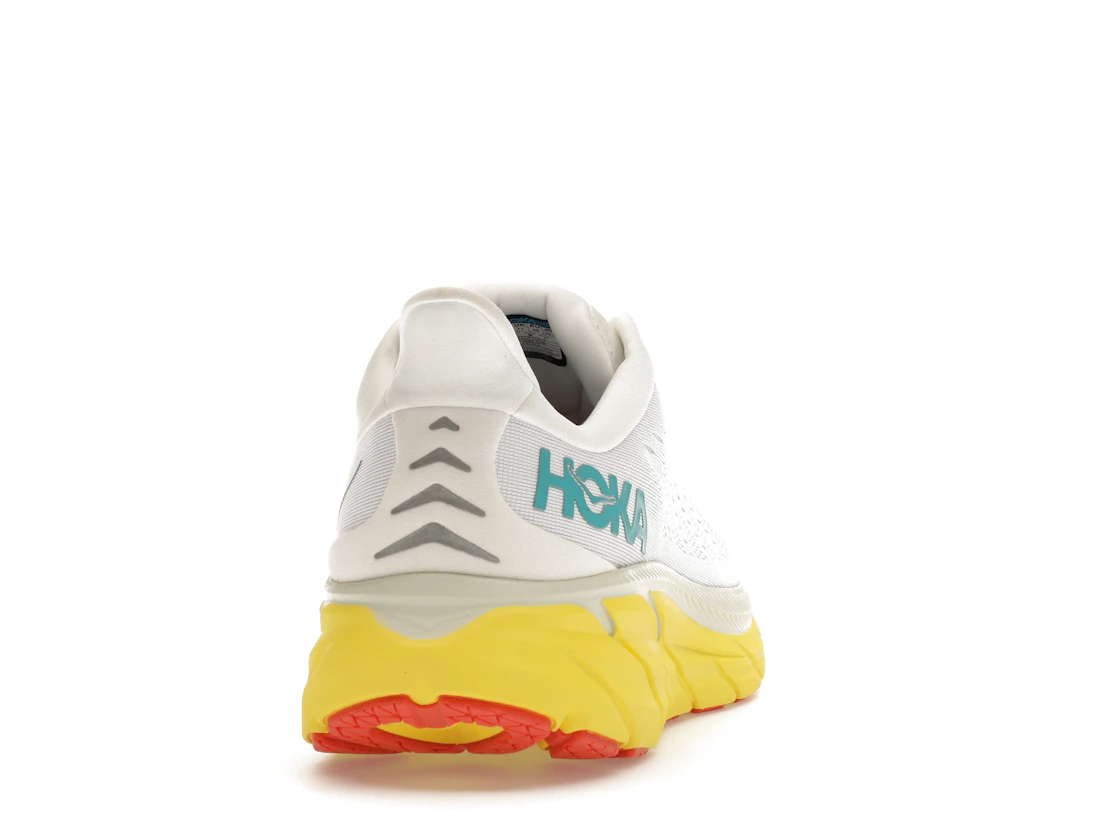 Vue 29 de Hoka One One Clifton 8 Blanc De Blanc Illuminating Yellow