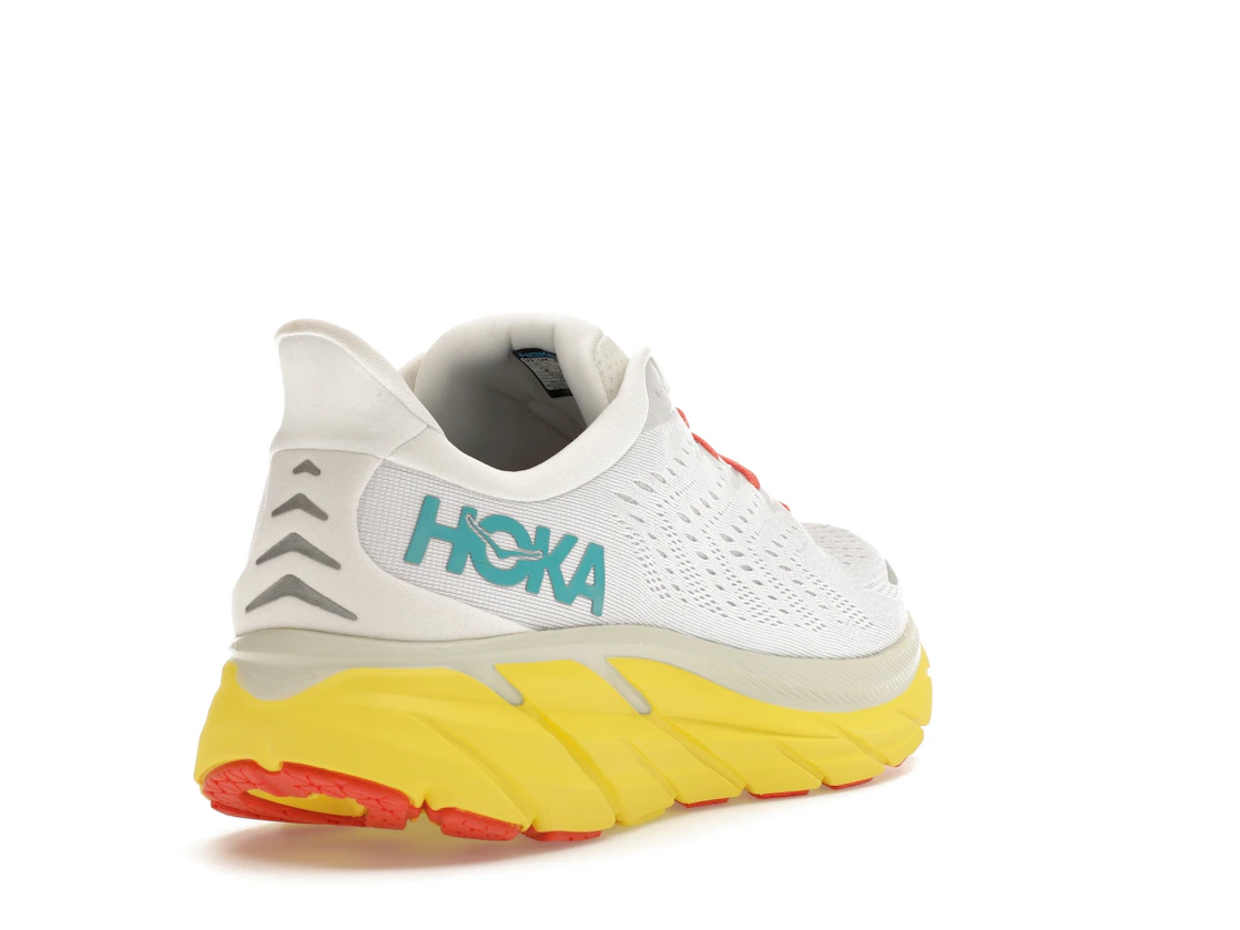Vue 31 de Hoka One One Clifton 8 Blanc De Blanc Illuminating Yellow