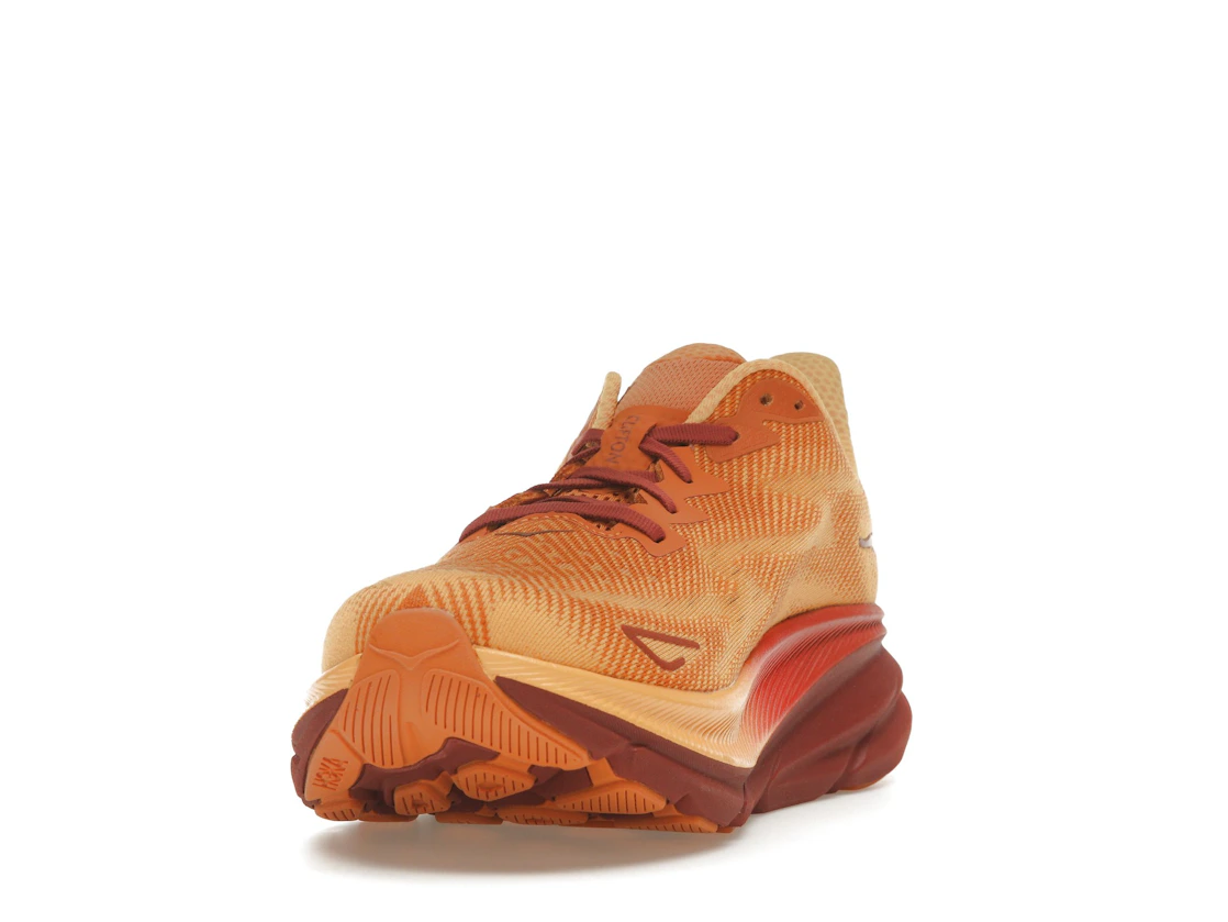 Vue 12 de Hoka One One Clifton 9 Amber Haze Sherbet