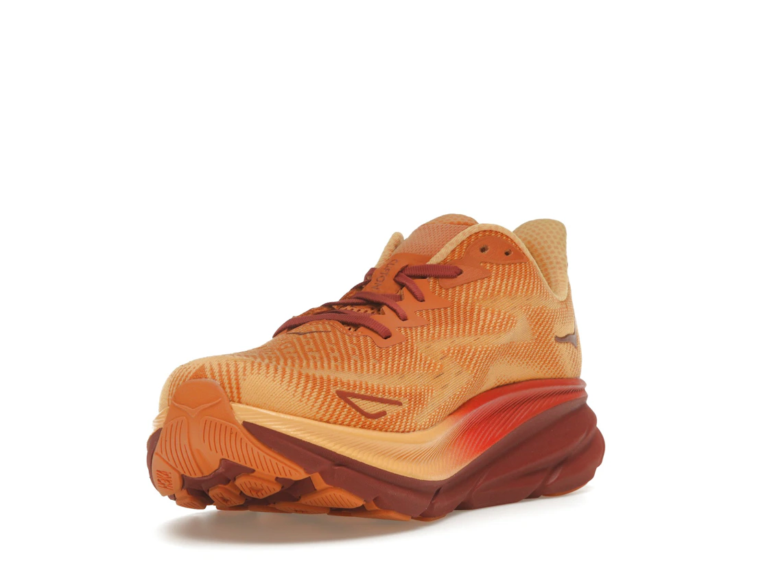 Vue 13 de Hoka One One Clifton 9 Amber Haze Sherbet