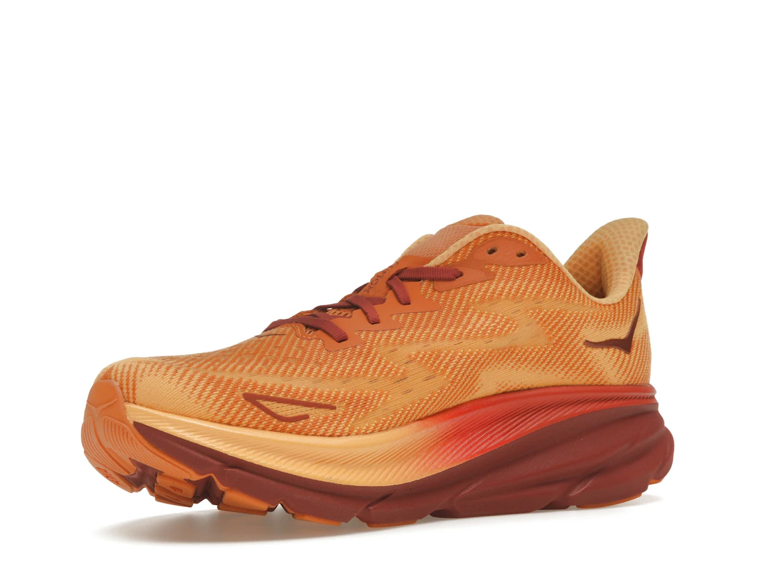Vue 15 de Hoka One One Clifton 9 Amber Haze Sherbet