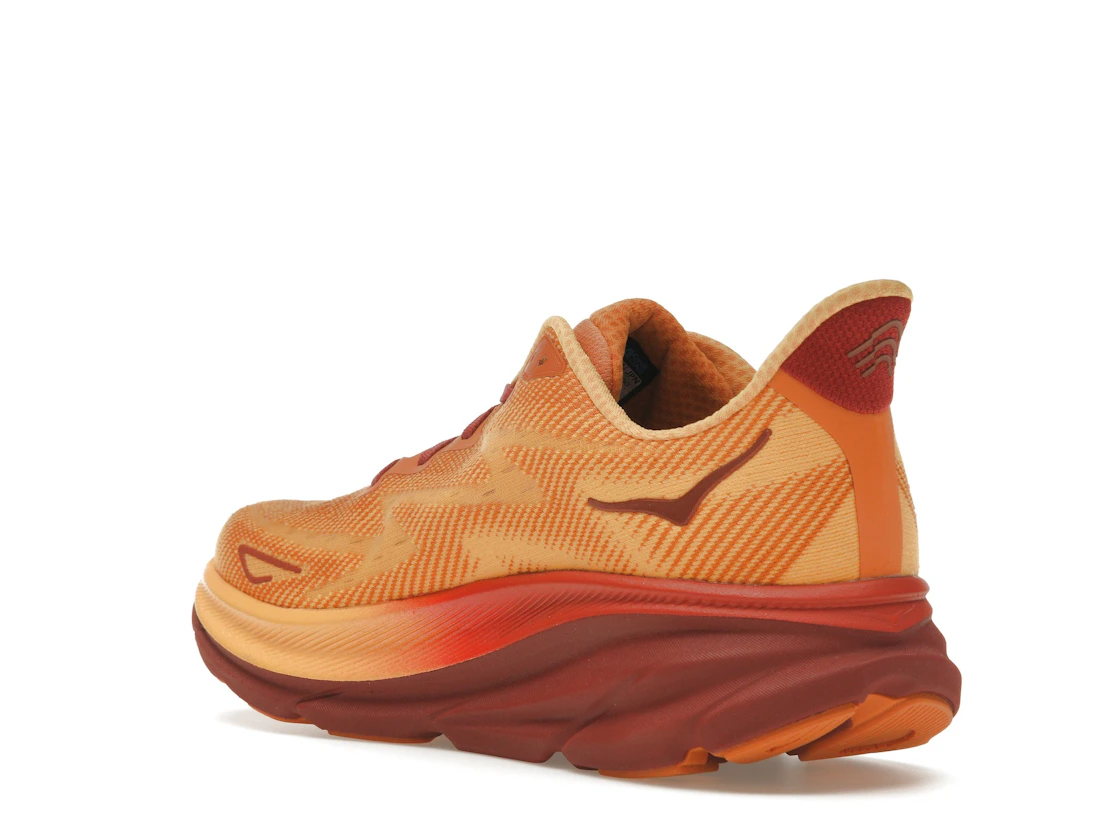 Vue 24 de Hoka One One Clifton 9 Amber Haze Sherbet