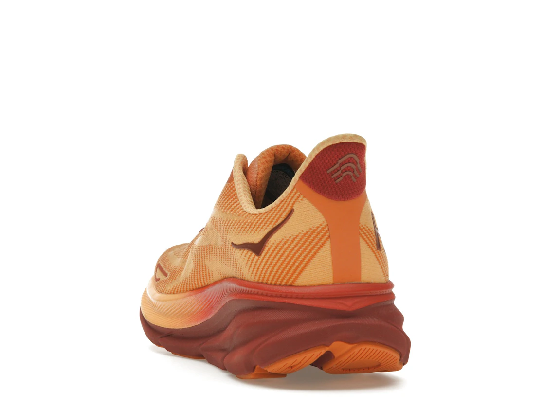 Vue 26 de Hoka One One Clifton 9 Amber Haze Sherbet