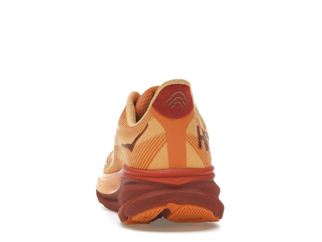 Vue 27 de Hoka One One Clifton 9 Amber Haze Sherbet